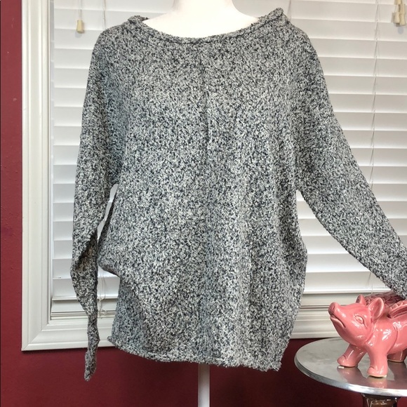 Maurices Sweaters - Black/white/gray sweater with silver thread
